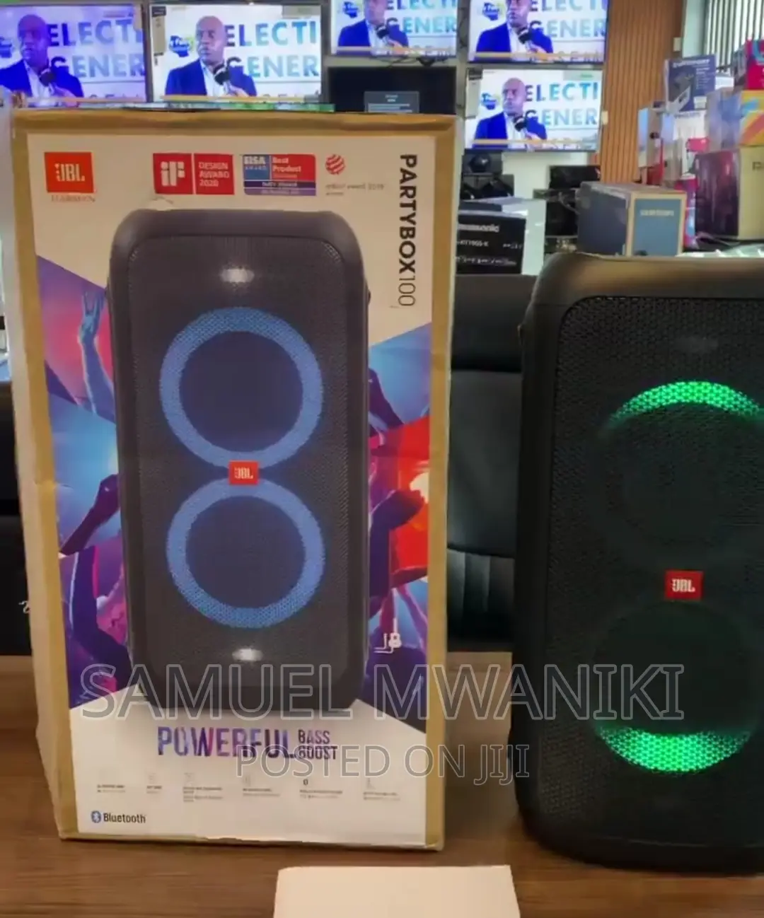 JBL Partybox 100 Portable Wireless Bluetooth Speaker