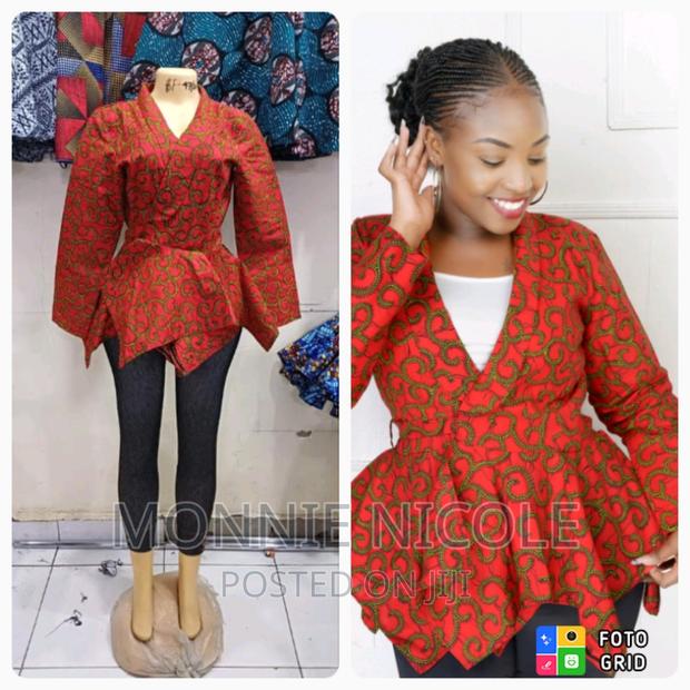 Ankara Wrap Tops/ Breastfeeding Friendly Tops - thumbnail 2