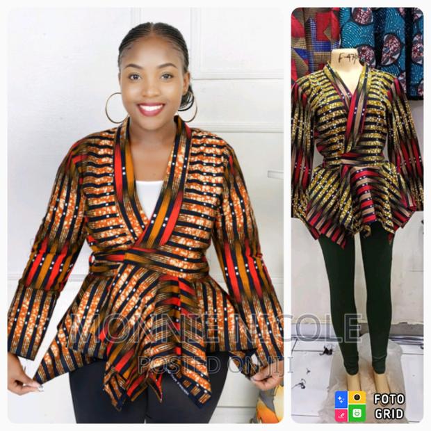 Ankara Wrap Tops/Breastfeeding Friendly Tops - thumbnail 2