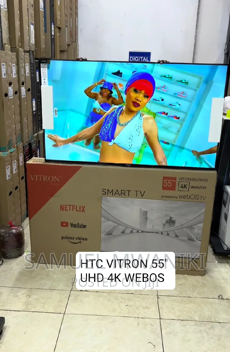 Vitron 55" Uhd Frameless Webos Smart Tv + Magic Remote