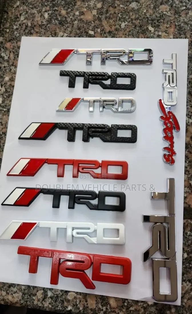 TRD,Sports Emblems,Logos Assorted Colours