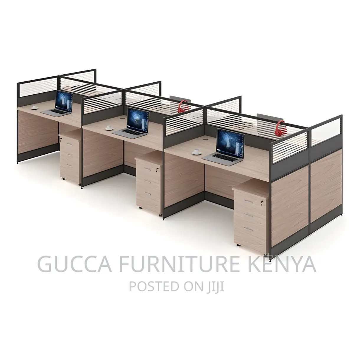 Six Way Open View Office Workstation in Mombasa Road Furniture, Gucca