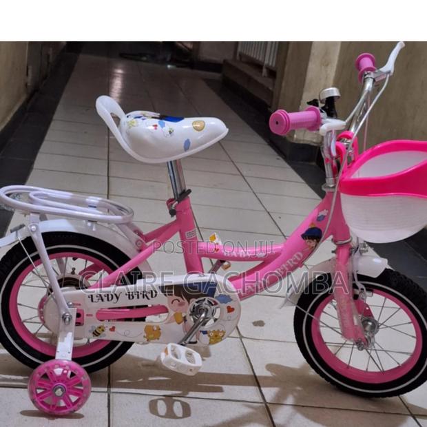 Size 12 Kids Bicycle Pink in Colour - main view