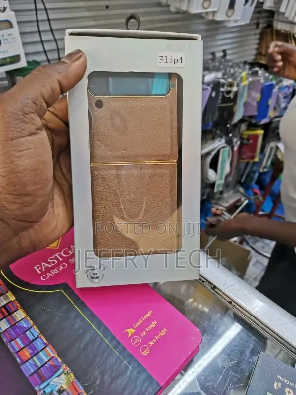 Premium Leather Case Samsung Z Flip 4 Case