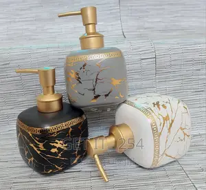 Cube Shape Ceramic Lotion / Soap Dispenser