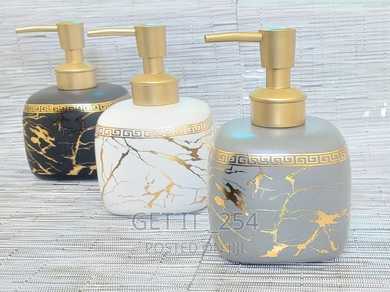 Cube Shape Ceramic Lotion / Soap Dispenser