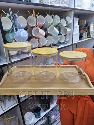 Large Capacity Glass Storage Containers With Bamboo Lids