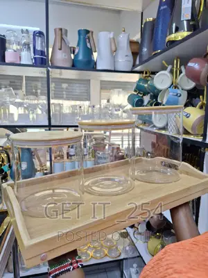 Large Capacity Glass Storage Containers With Bamboo Lids