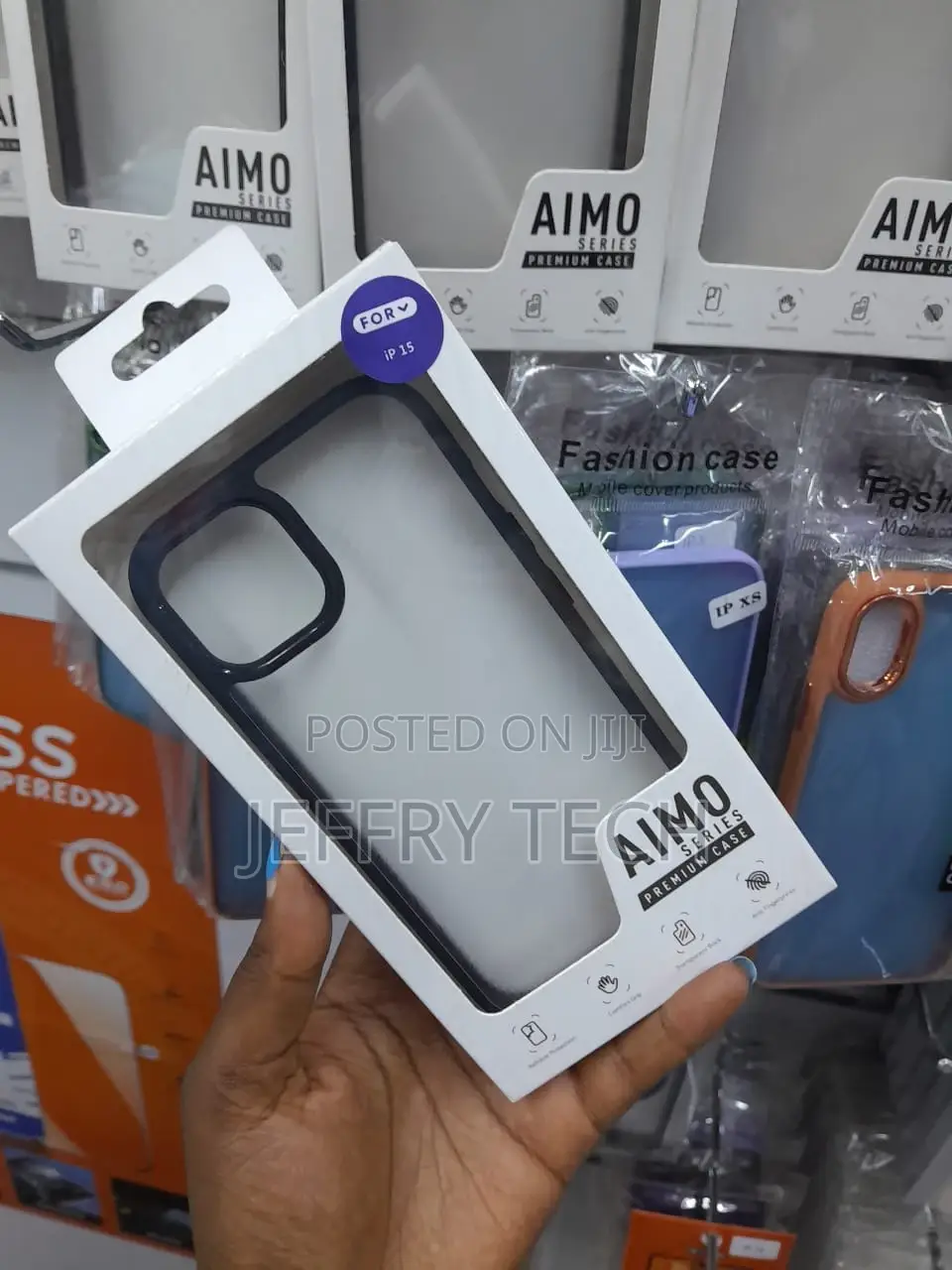 iPhone 15 Original Matte Transparent Back Cover Aimo
