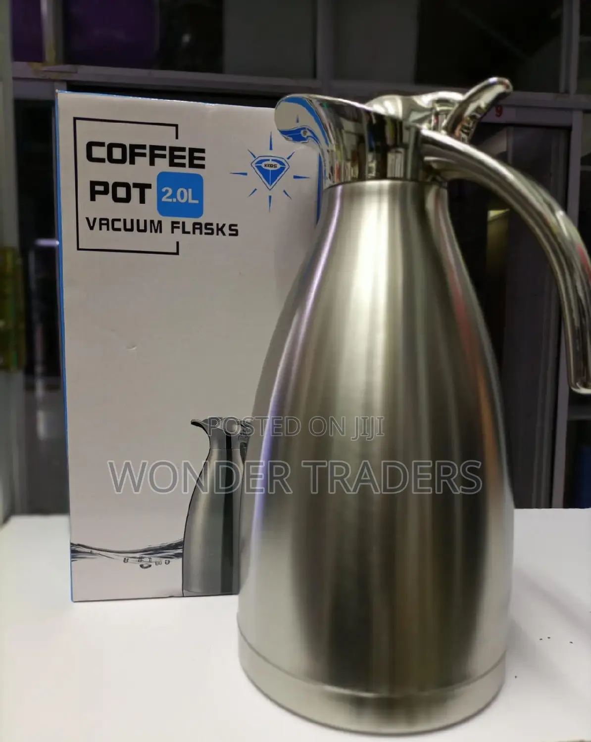 2 Litre Coffee Peacock Thermal Vacuum Flask