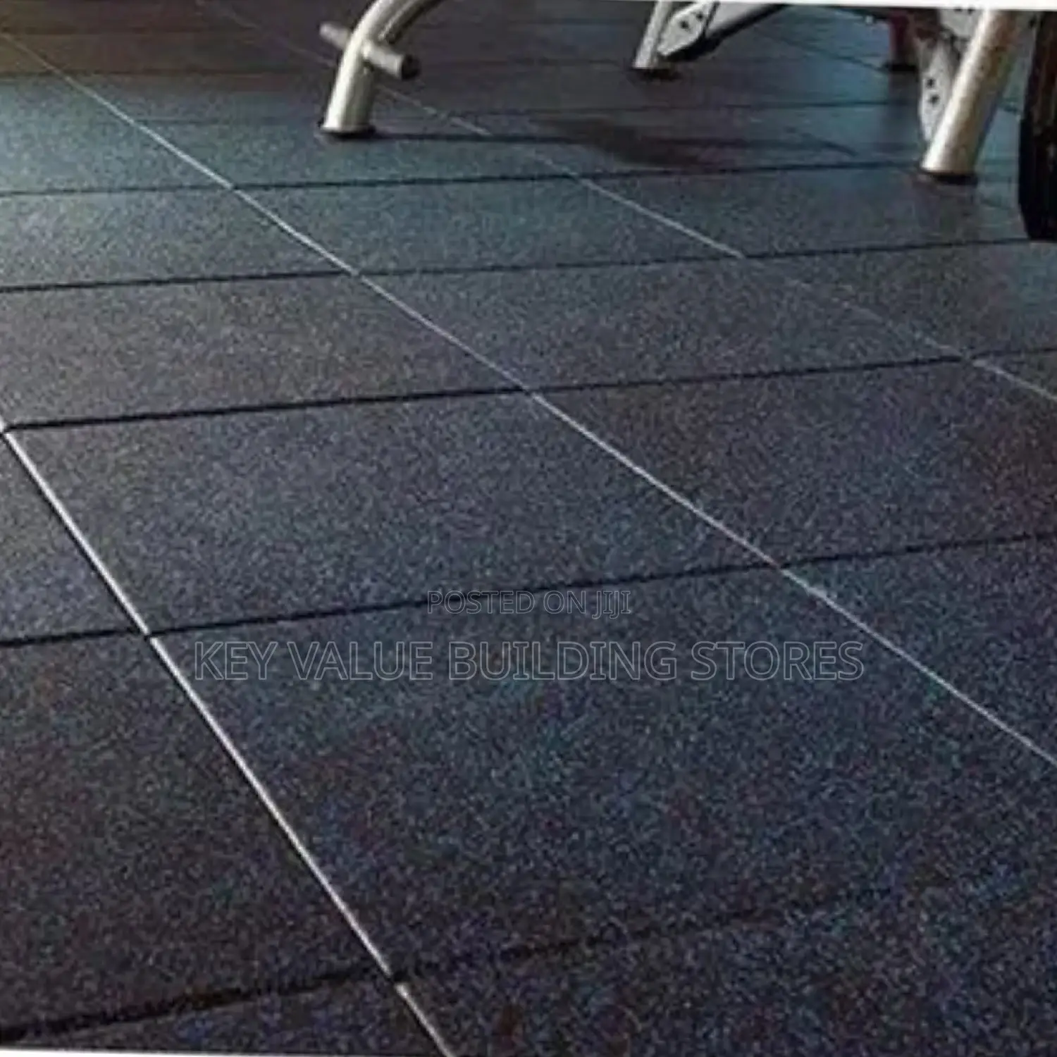 Gym Rubber Floor Tiles 1m by 1m 10mm
