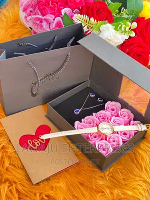 White Strap Watch Ladies Gift Package