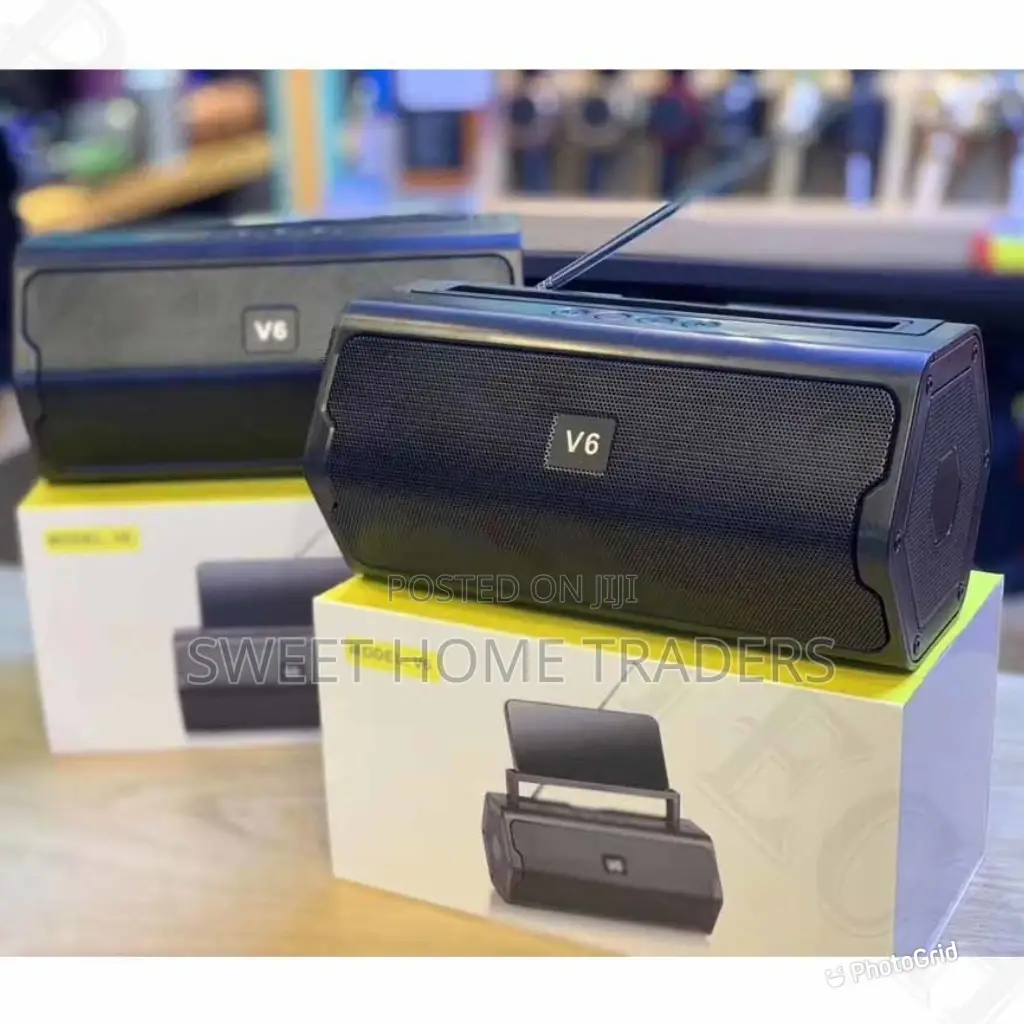 V6 Portable Bluetooth Speaker With FM Solar Panel