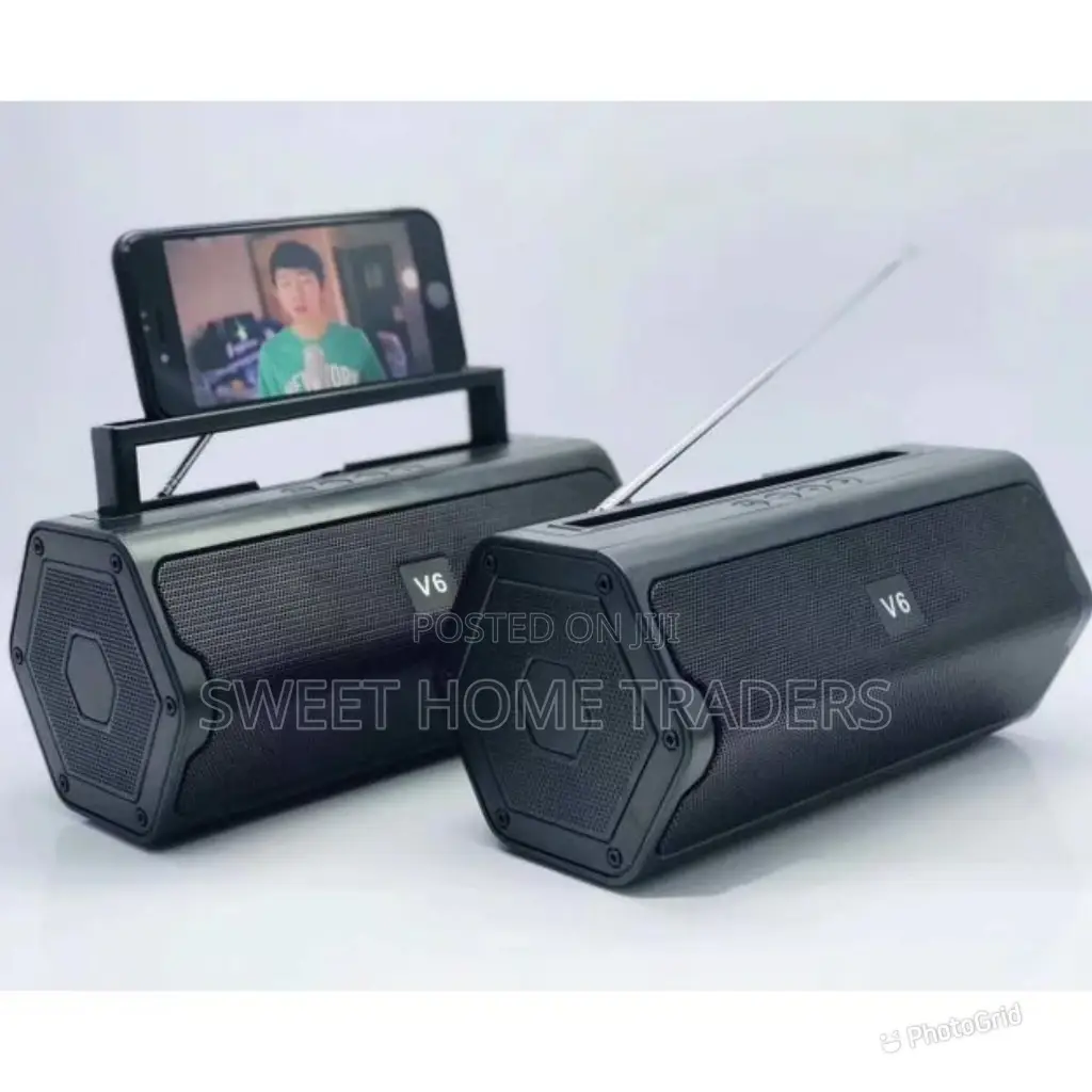 V6 Portable Bluetooth Speaker With FM