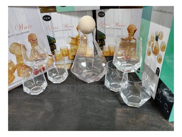 Decanter and 6 Glasses Available