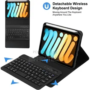iPad Mini 6 Keyboard Case Cover With Build-in Pencil Holder