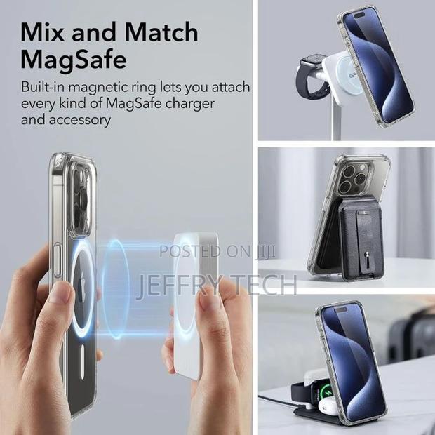 iPhone 15 Pro Max Case, Compatible With Magsafe, Military-G - thumbnail 4