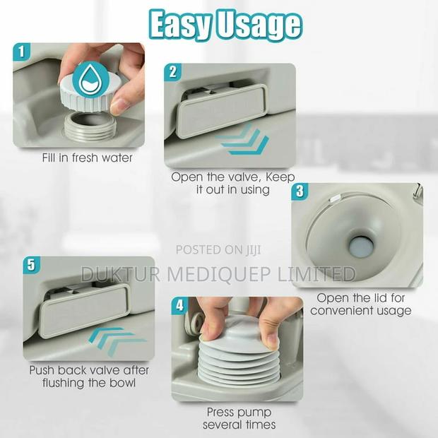 20L Camping Toilet Commode - thumbnail 6