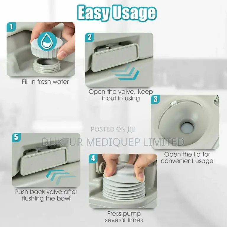 20L Camping Toilet Commode