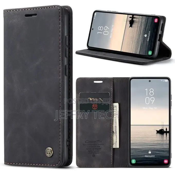 Samsung Galaxy S23 FE Leather Flip Wallet Case With 3 Credit