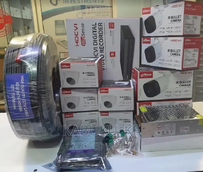 Dahua 4 Channel HD DVR Kit With 4 CCTV Cameras Full Package