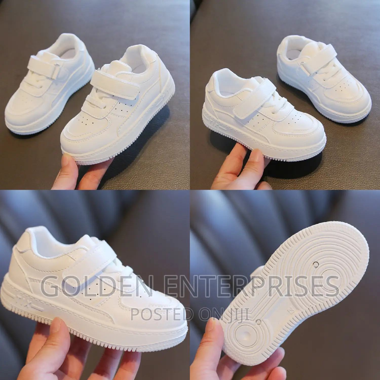White Kid's Unisex Fashion Sneakers 21-37