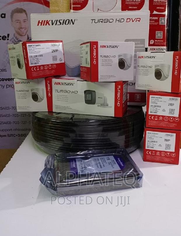 Full Kit 4 Channel Hikvision 4 CCTV Cameras Package - main view