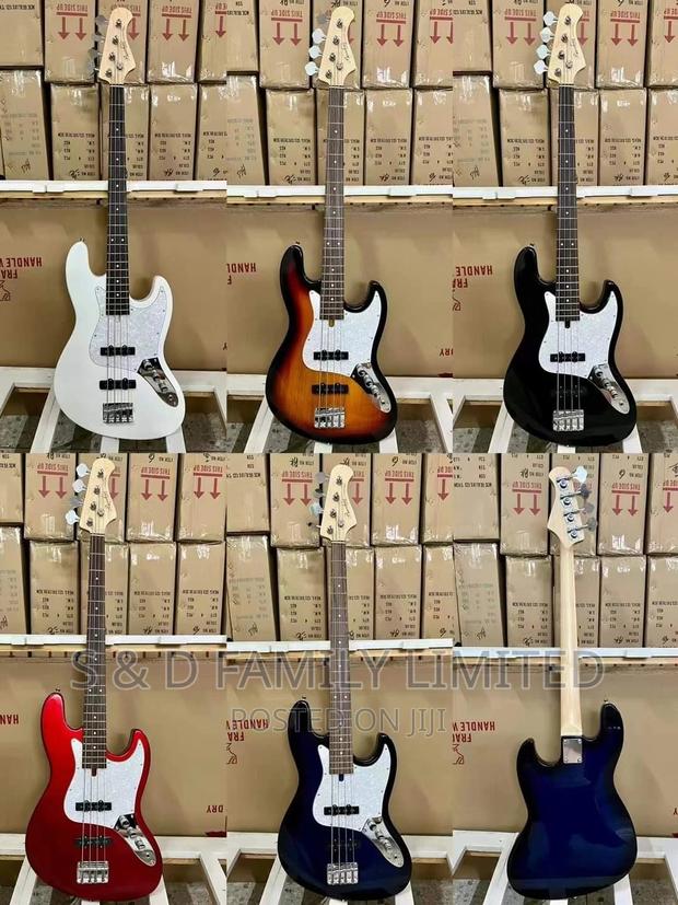 Electric 4 String Fender Bass Guitar - main view