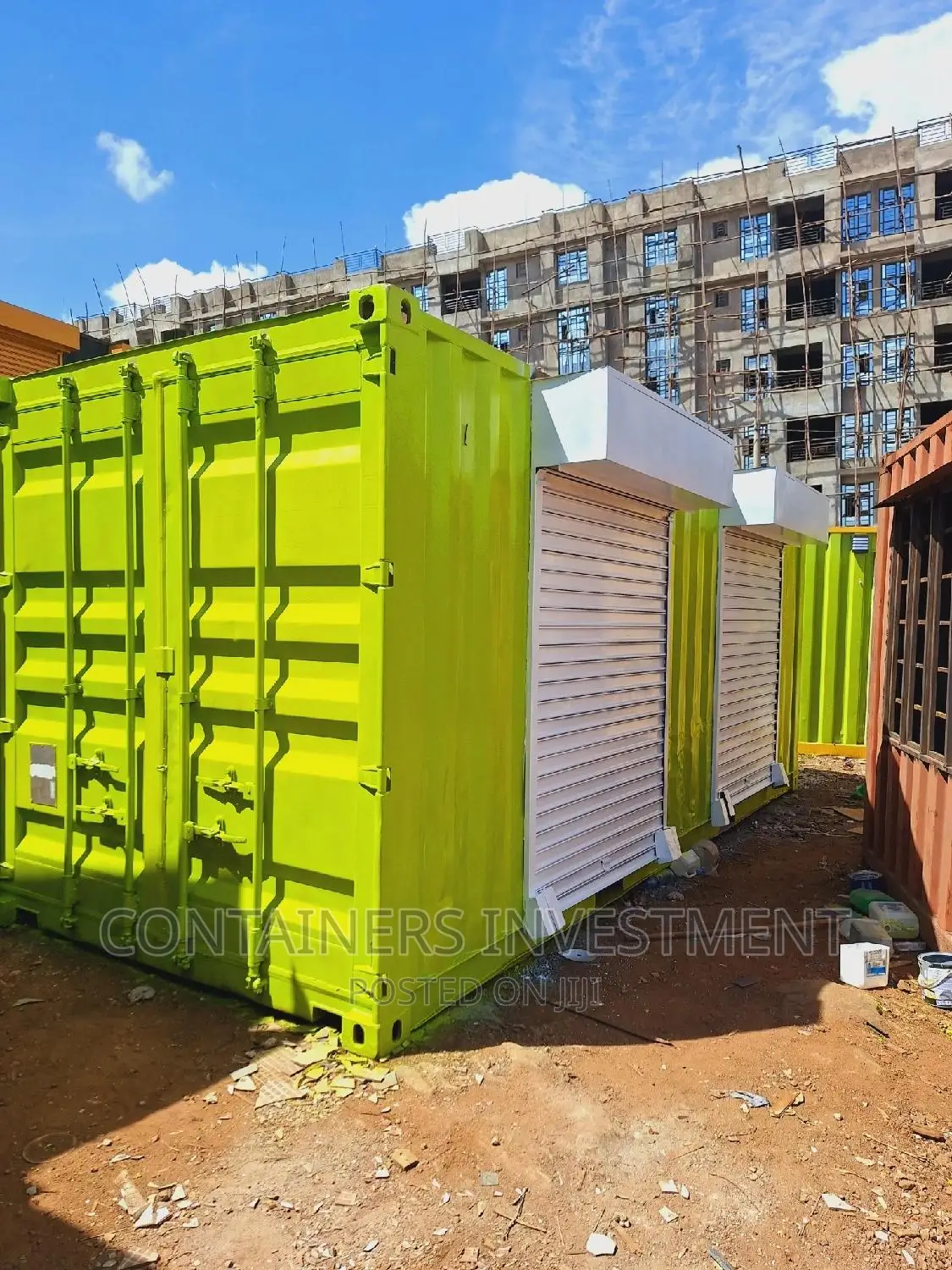 Shipping Containers, Both Empty and Fabricated.