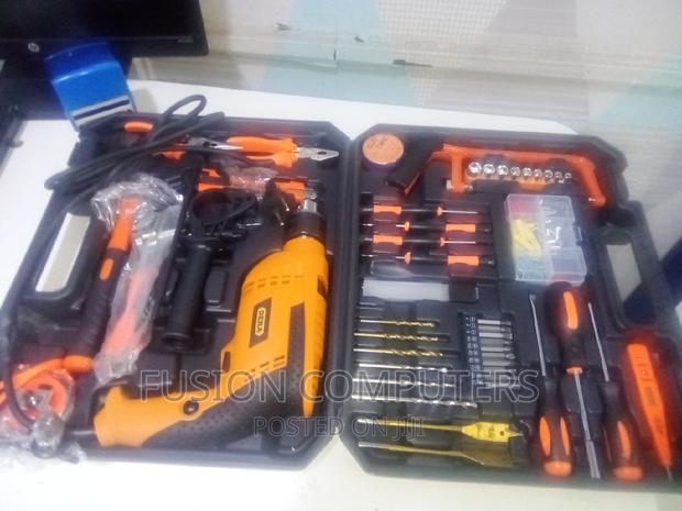 Dera Complete Toolkit With 750watts Drill With Hacksaw - main view