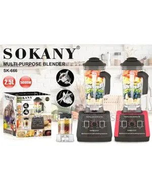Sokany 5000 Watts Commercial Heavy Duty Blender -2.5-LTRS