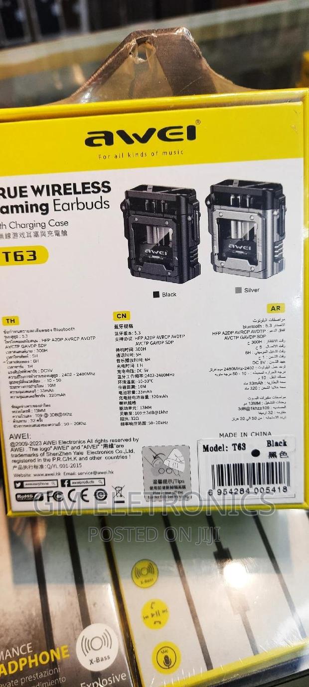 Awei T63 Wireless Earbuds. - thumbnail 3