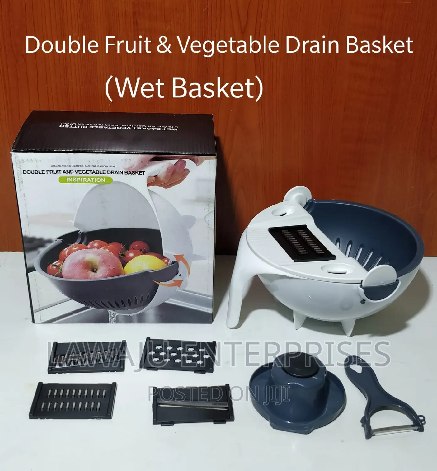 Double Fruit and Vegetable Drain Basket
