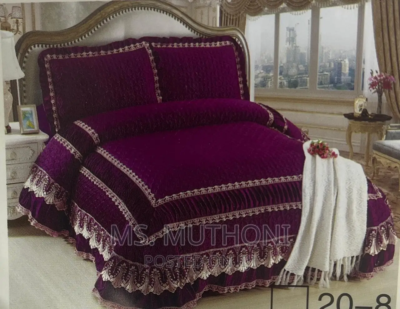 Quality and Classic Bedcover 7*7 1 Bedcover 2 Pillow Cases