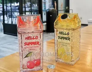 Hello Summer Aclyric Smoothie/Party Cups With Straw