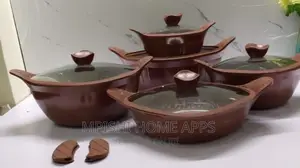12pcs HK Granite Cookware Set With Silicon Glass Cover