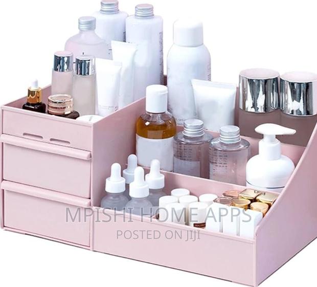 Plastic Multi Slot Desktop Organizer With Mini Drawers - main view