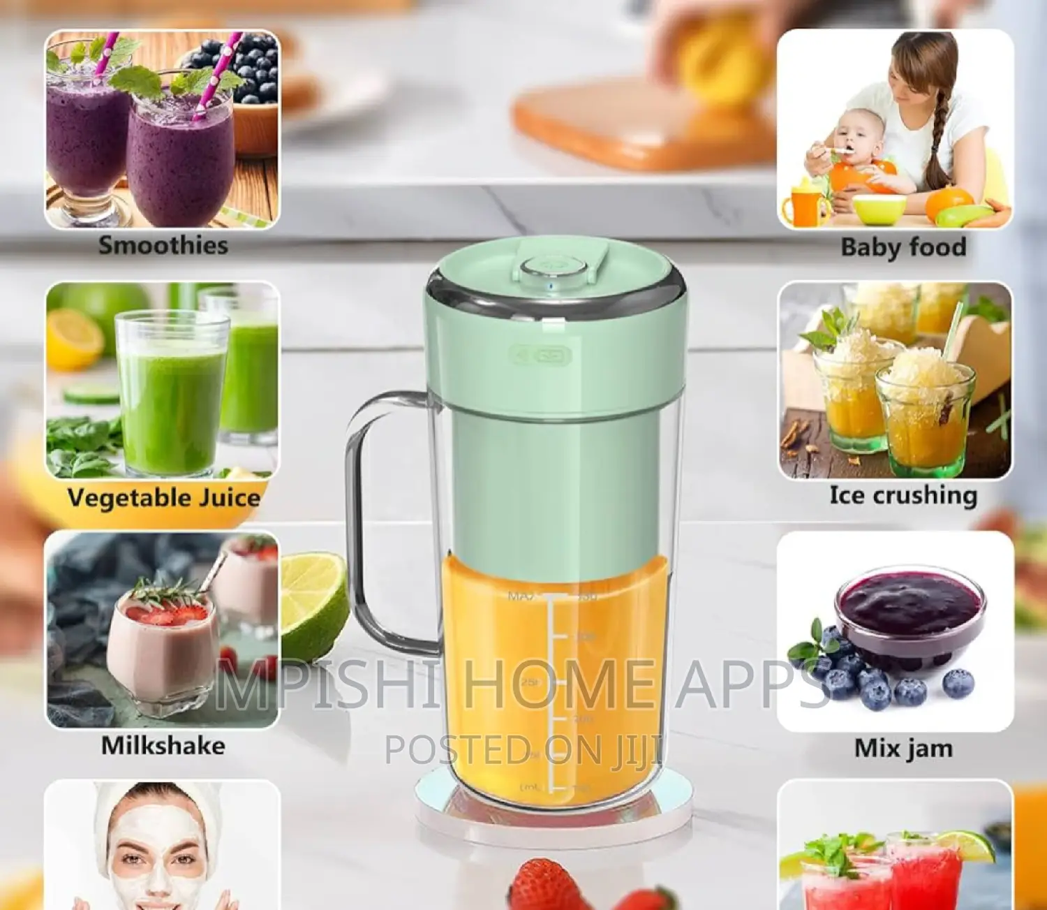 Blend and Use Portable Rechargeable Blender Cup