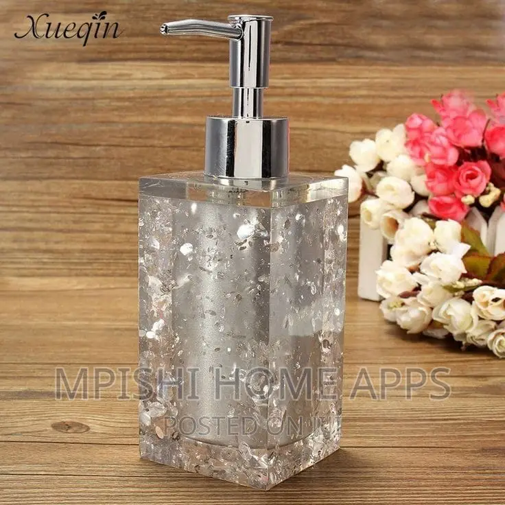 280ml Square Resin Sparkling Soap Dispenser