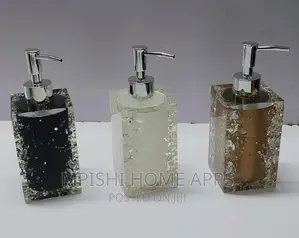 280ml Square Resin Sparkling Soap Dispenser