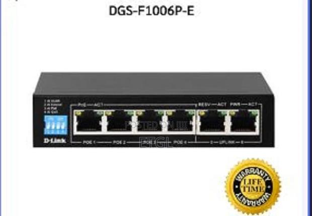 GS-F1006P-E D-Link 250M 6-Port 1000mbps Switch With 4 Poe Po