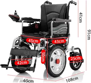 Big Front Wheel Lightweight Foldable Electric Wheelchair