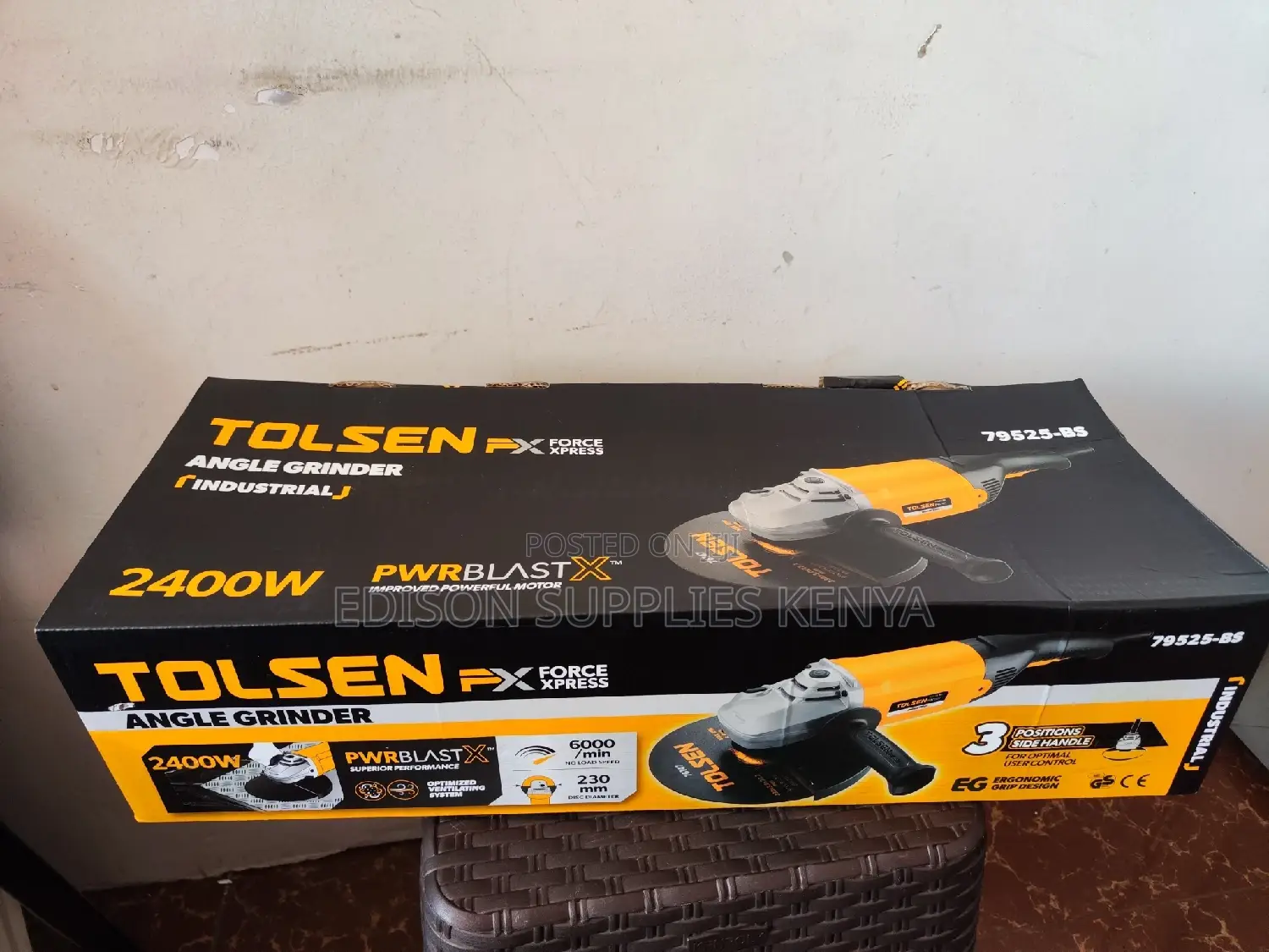 Tolsen Angle Grinder 2400watts 230mm 9 Inch Angle Grinder