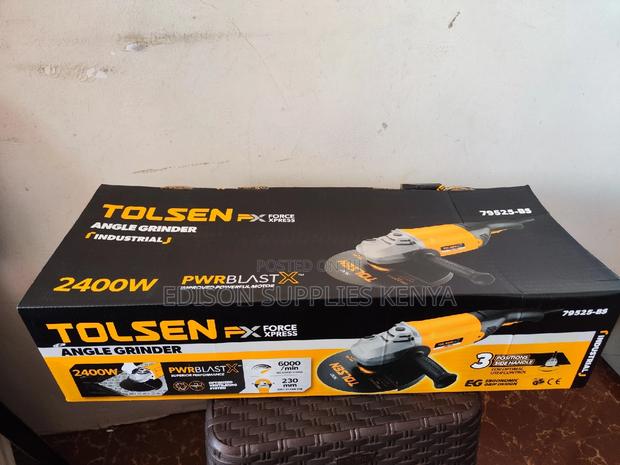 Tolsen Angle Grinder 2400watts 230mm 9 Inch Angle Grinder - thumbnail 4