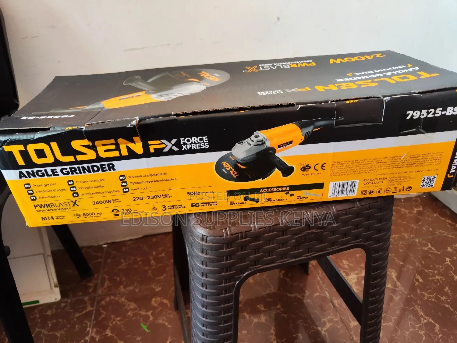 Tolsen Angle Grinder 2400watts 230mm 9 Inch Angle Grinder