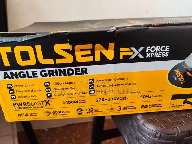 Tolsen Angle Grinder 2400watts 230mm 9 Inch Angle Grinder - thumbnail 7