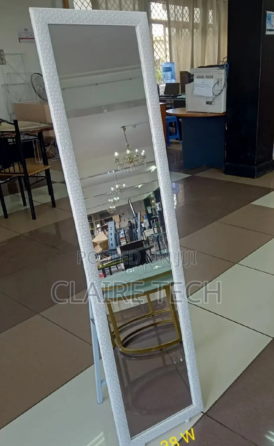 Dressing Mirror Rectangular White in Colour