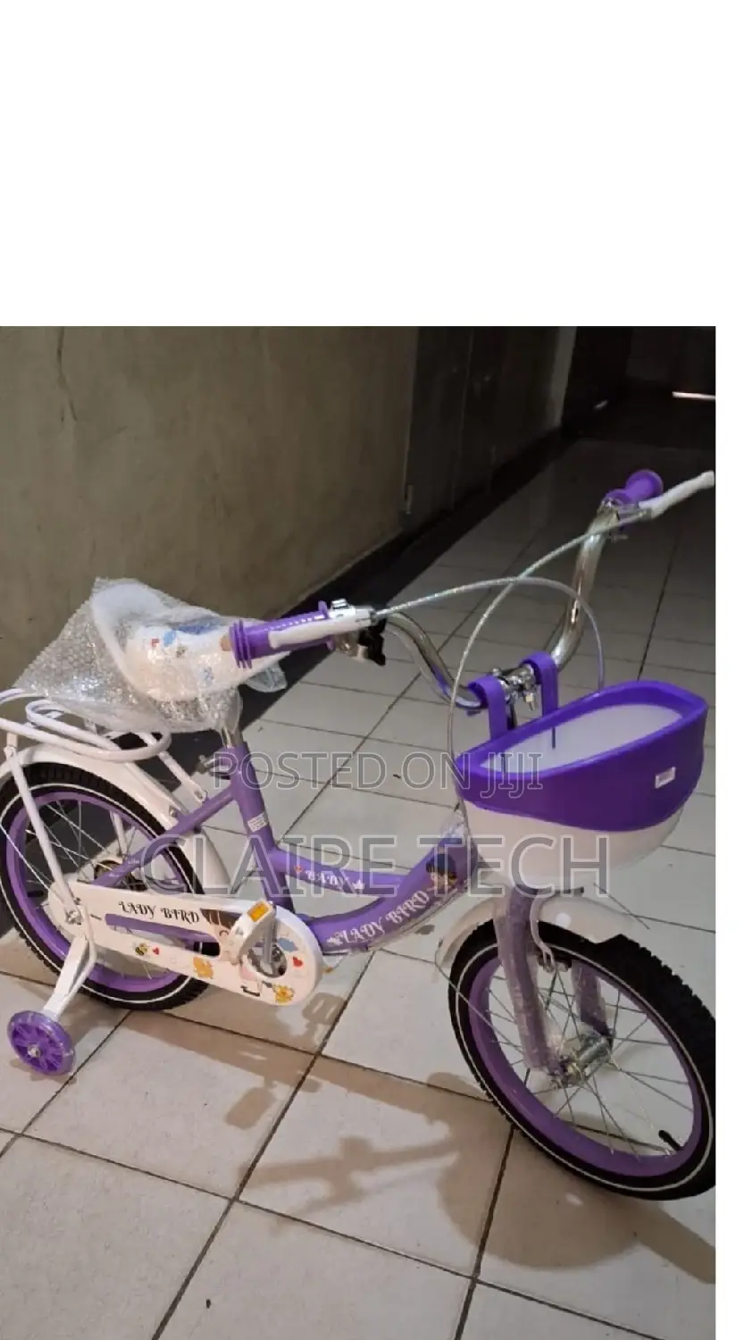 Purple Size 16 Kids Bicycle.Lady Bird