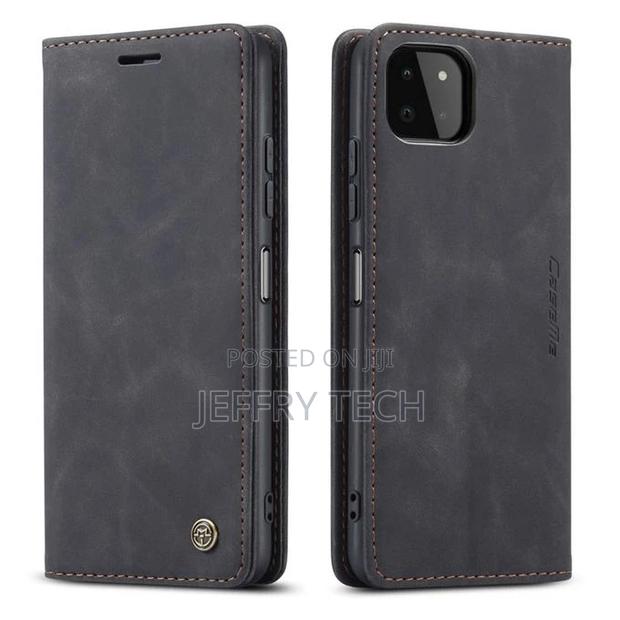 Samsung Galaxy A22 5G Flip Leather Wallet Case With 2 Cards - thumbnail 2