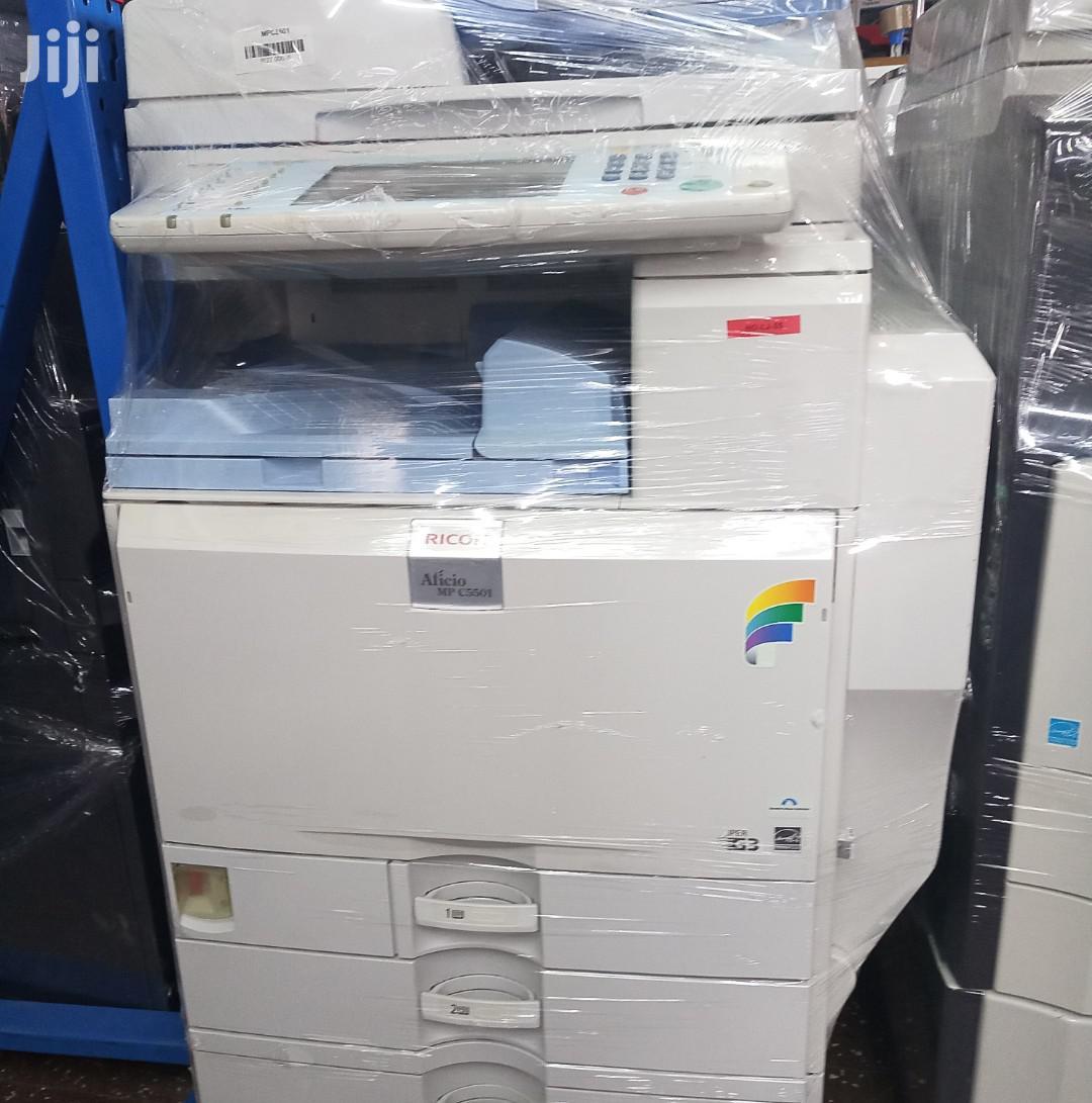 Colored Ricoh Aficio MP C5501 Photocopier Printer Scanner Machine